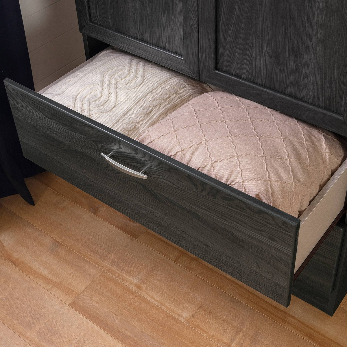 Gray Oak Wardrobe Armoire K385