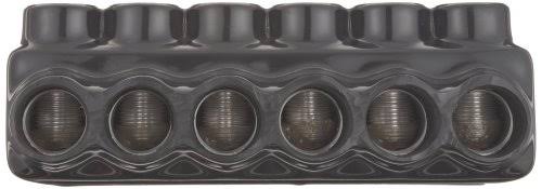 Black Insulated Multi-Cable Connector 6 Ports Q153703