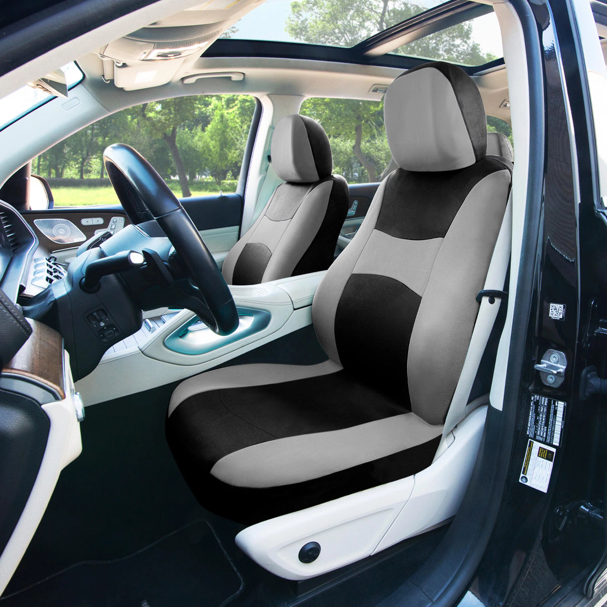 Cloth Car Seat Covers Full Set Split Bench G852