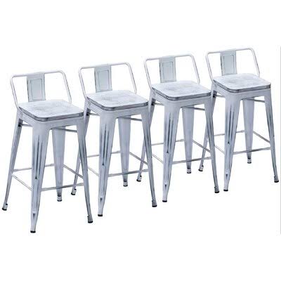 White Bar Stool K8425