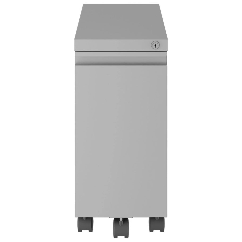 2 Piece Mobile Filing Cabinet Set with 2 Hidden Drawer in Gray G522