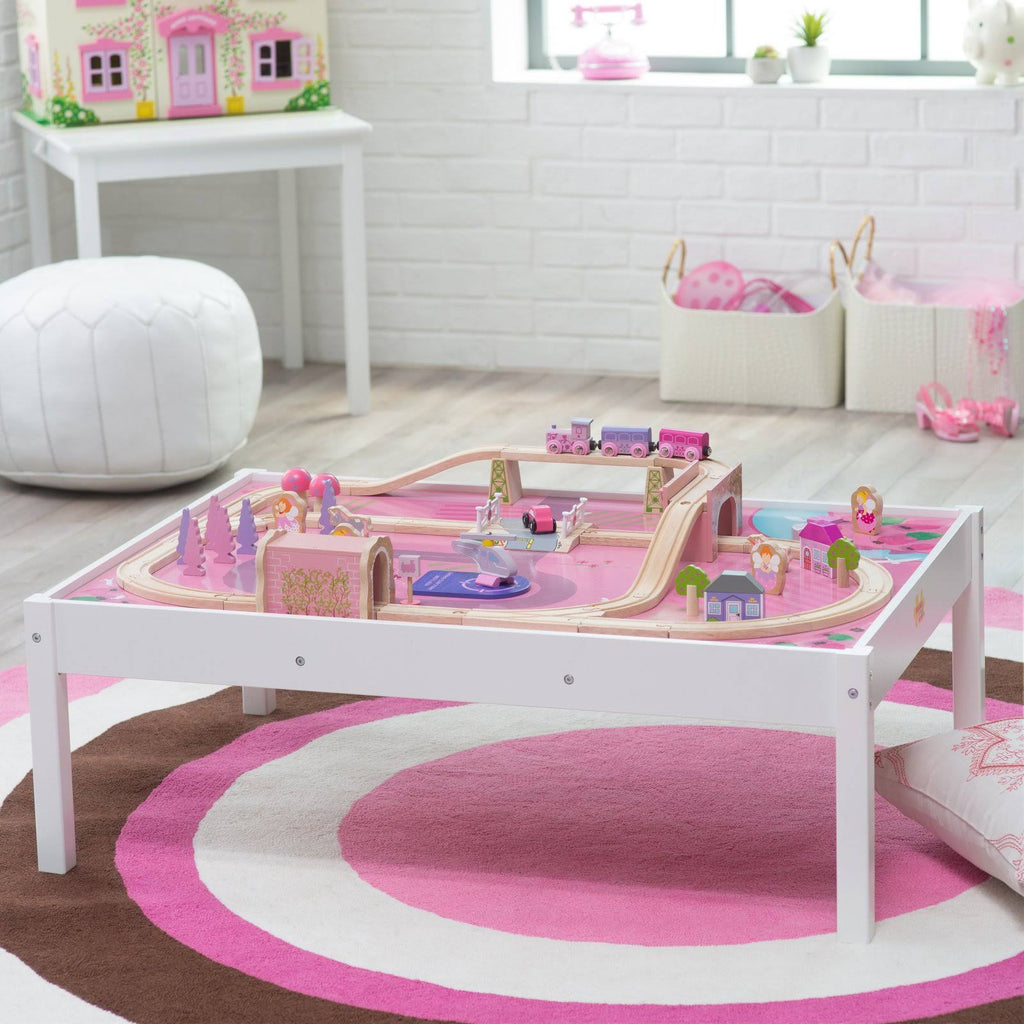 Wooden Train Set and Table B328