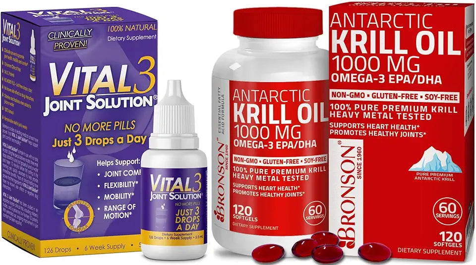 Liquid Knee Relief with Krill Oil 1000 mg Omega-3s T77143