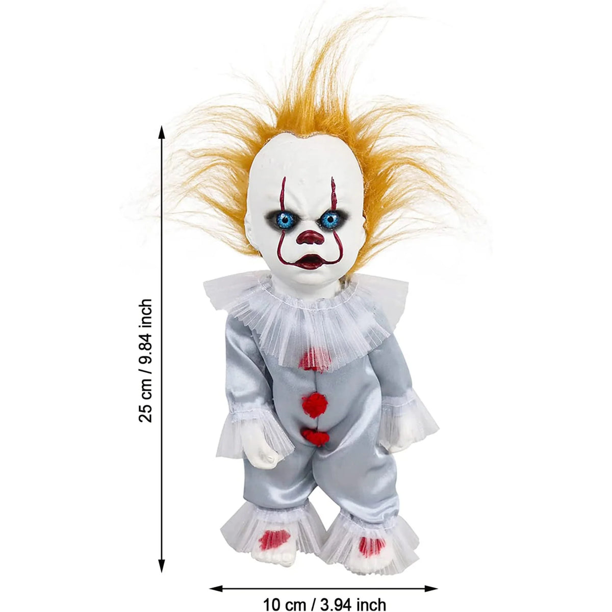 Halloween Plush Dolls Toys Stuffed Scary Clown Cat Ornaments O4373