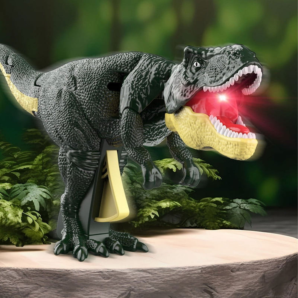 Dinosaur Toy with Sound Lights Biting Action Interactive Swinging F872
