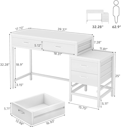 Computer Desk with 5 Drawers F6296