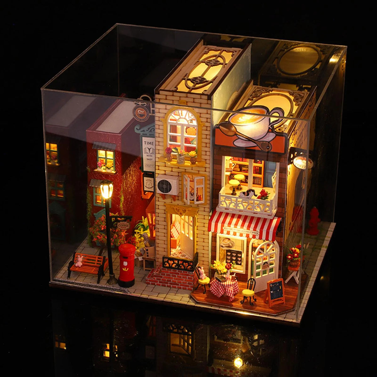 Miniature Dollhouse DIY with Dustproof Cover J201306
