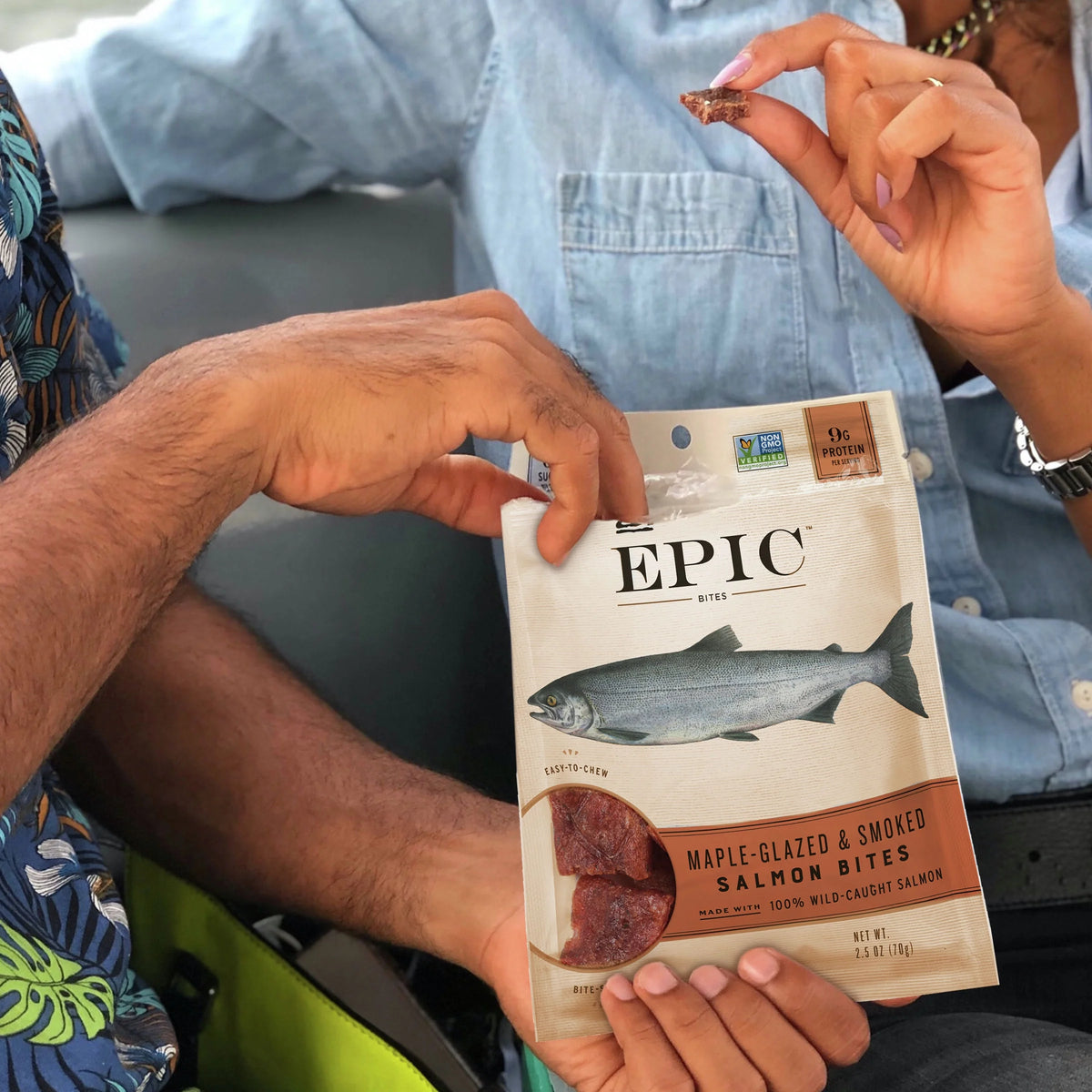 Salmon Bites, Wild Caught, 8 ct, 2.5 oz Pouches E96683