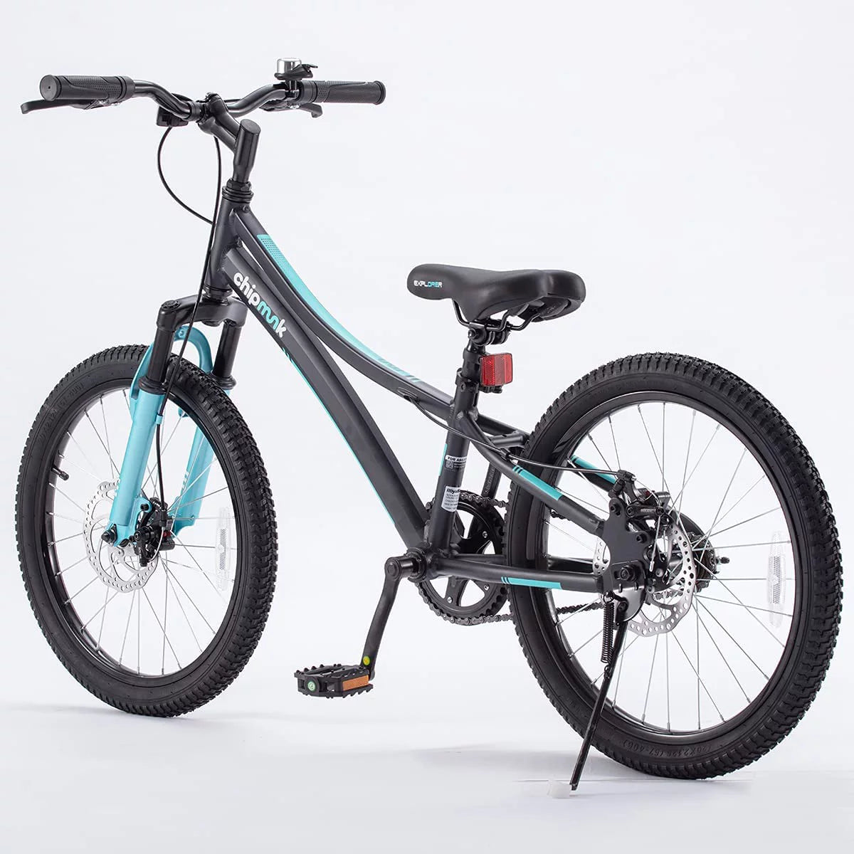 20 In. Children's Bicycle, Black and Blue B56341