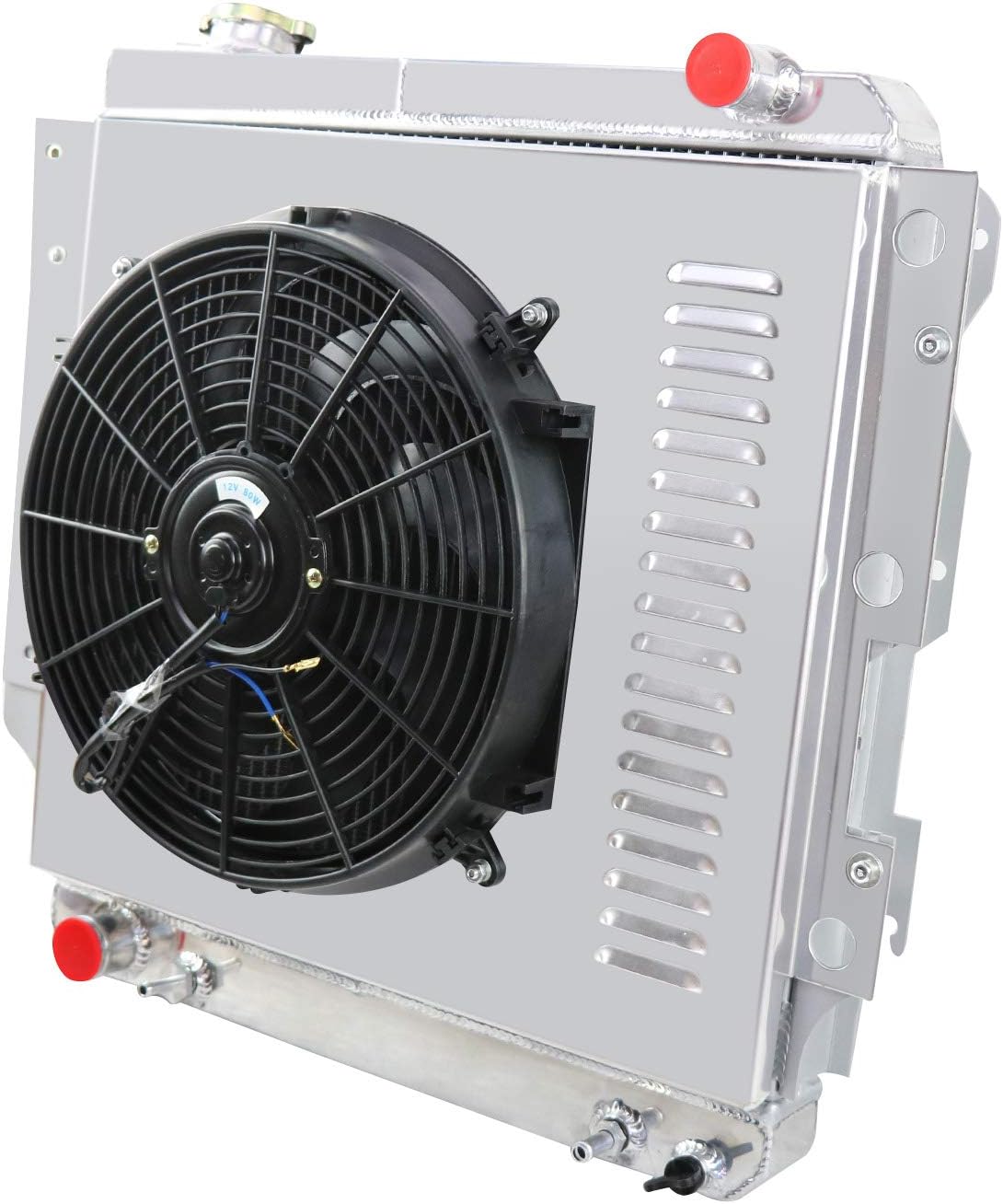 3 Row All Aluminum Radiator with Shroud Fan and Thermostat F151605