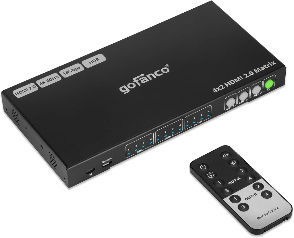 4x2 HDMI Matrix Switch with EDID Presets and RS232 C66411