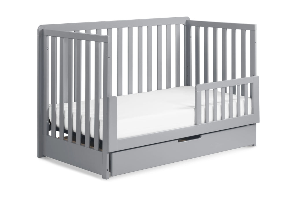 Gray 4-in-1 Convertible Crib with Trundle Drawer L40108