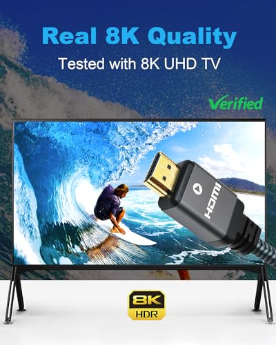 8K HDMI Cable 6.6ft 3 Pack Nylon Braided Q2094