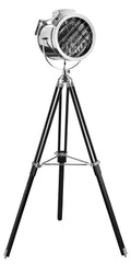 Black & Chrome Floor Lamp C892