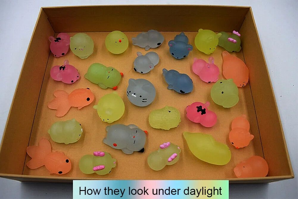 Glow-in-the-dark Squishy Fidget Animal Hand Toy F2507