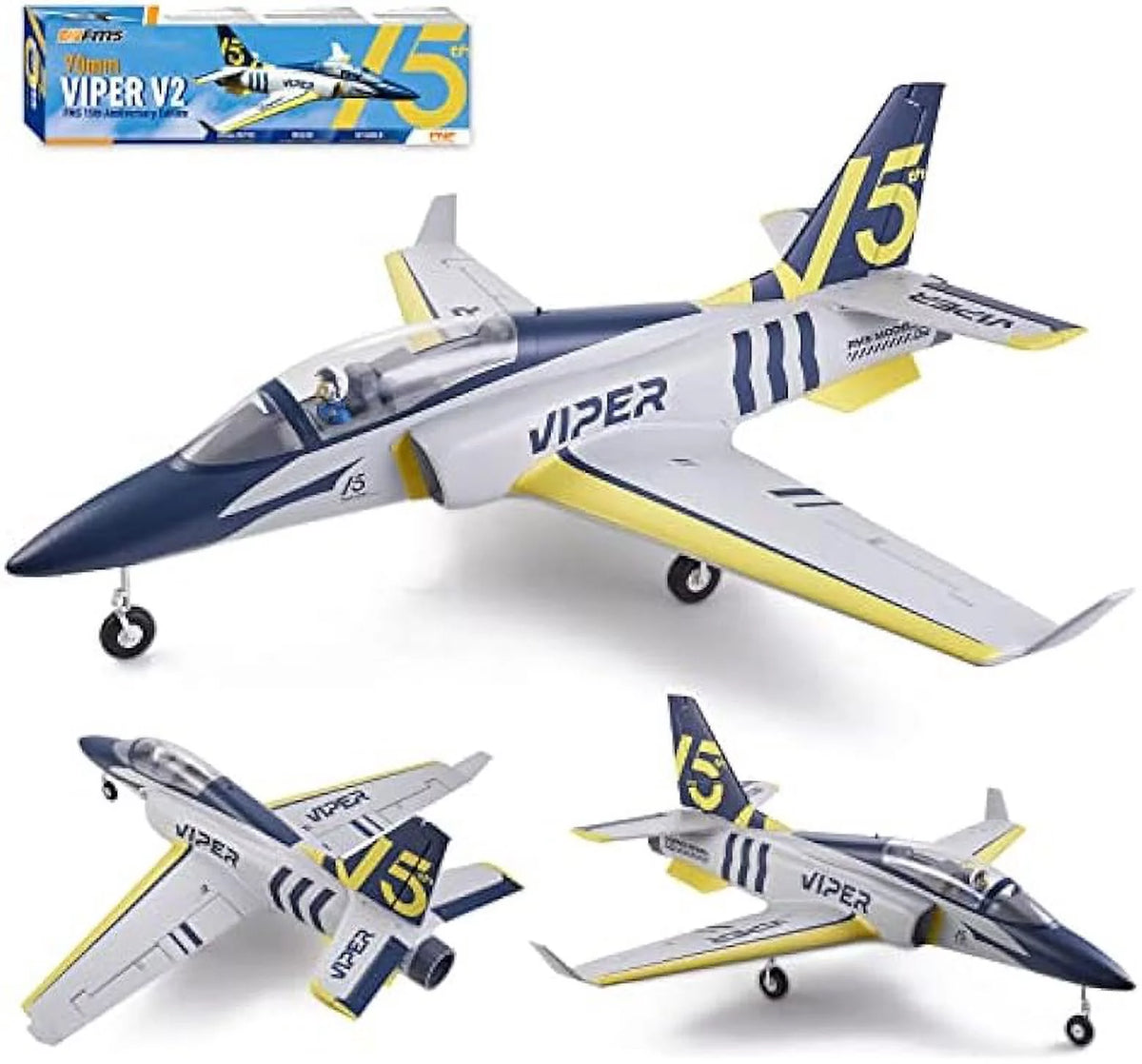 Navy Blue 70mm EDF RC Airplane Jet Z555