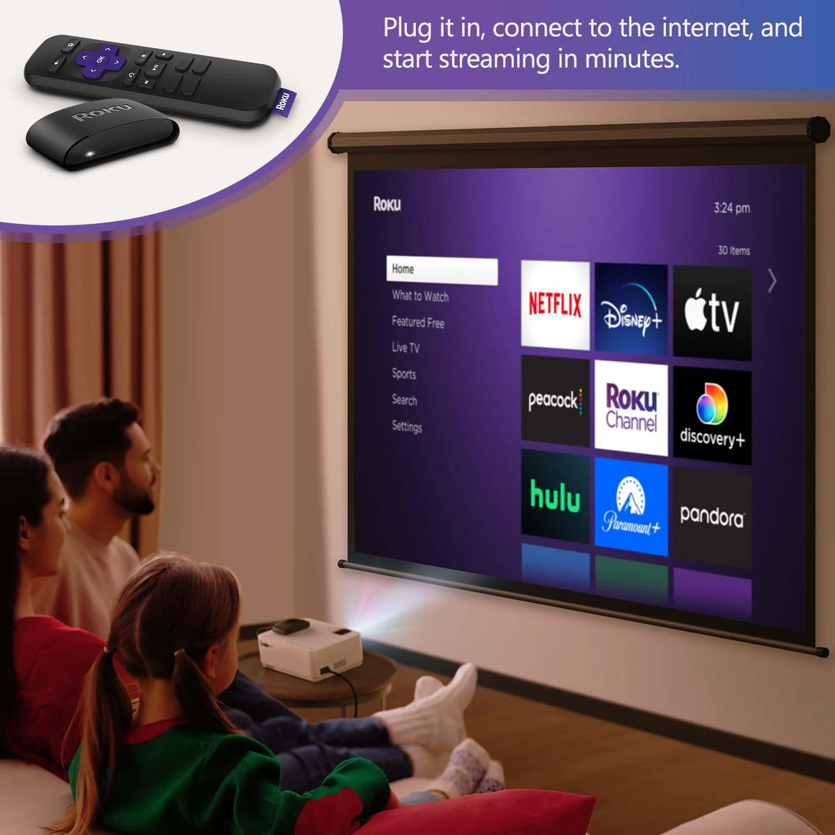 HD Mini Projector with Streaming Player X870