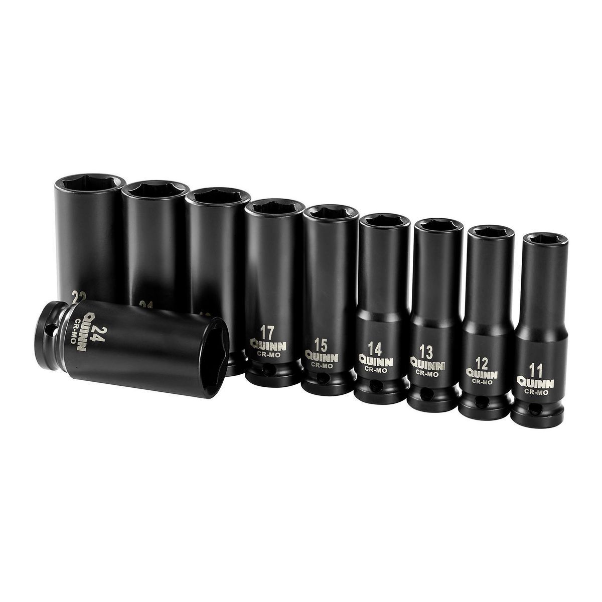 1/2 in. Drive Metric Impact Deep Socket Set, 10-Piece E361050