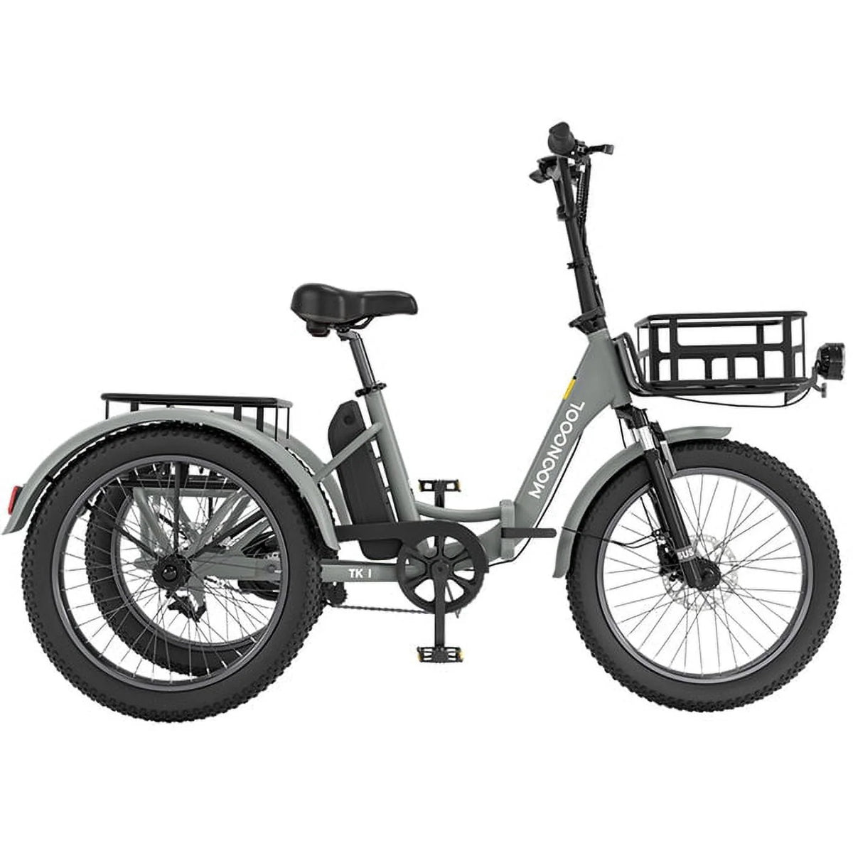 Electric Folding Tricycle with 500W Motor, 48v 14.5Ah Battery, 20*3in Fat Tires F18016