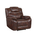 Brown Faux Leather Recliner W663809
