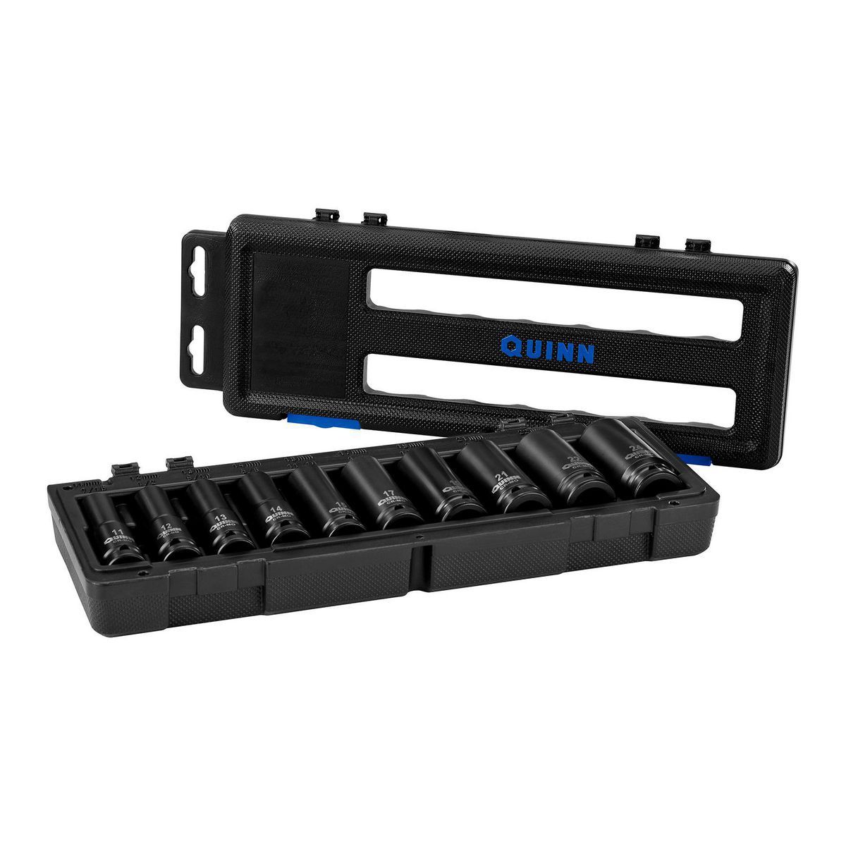1/2 in. Drive Metric Impact Deep Socket Set, 10-Piece E361050