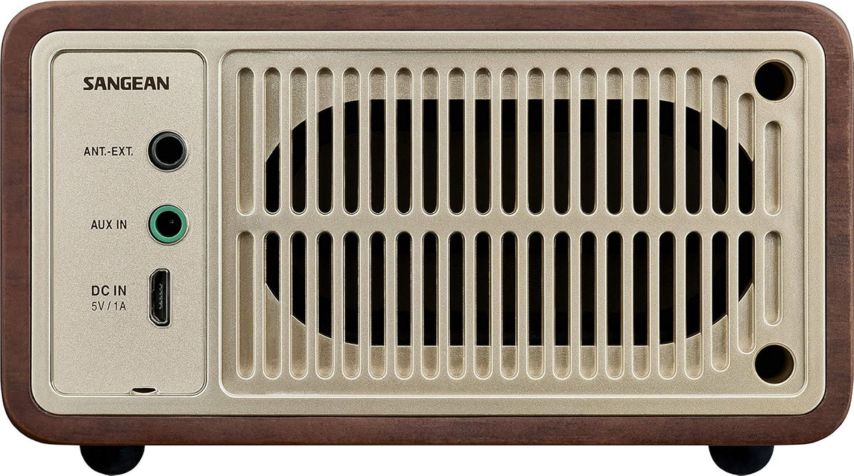 Wood Cabinet Mini Bluetooth Speaker with FM Tuner T836255