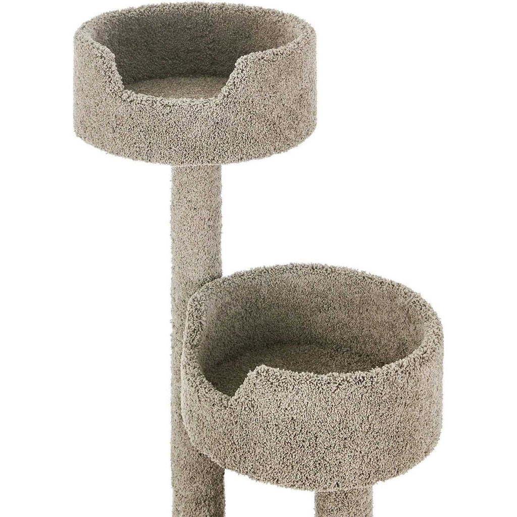 65-in Real Carpet Wooden Cat Tree R7616