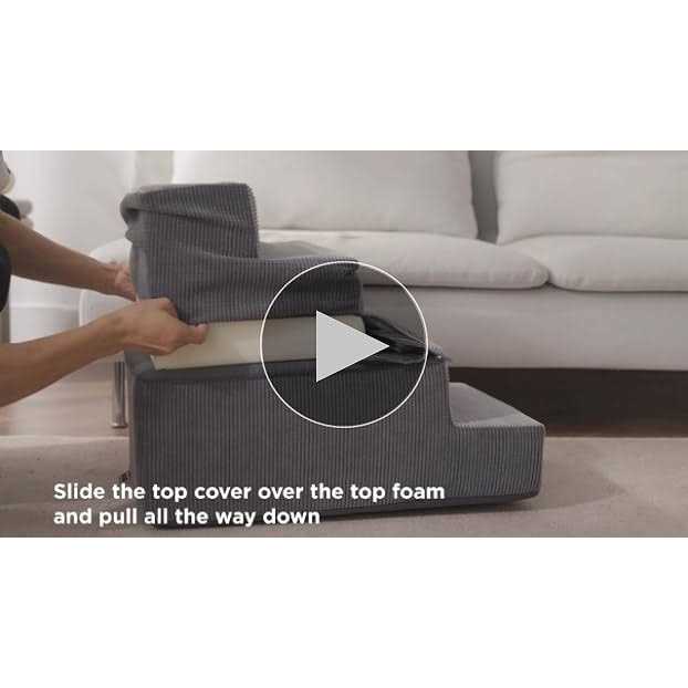 Folding Pet Stairs with Certified Foam S456