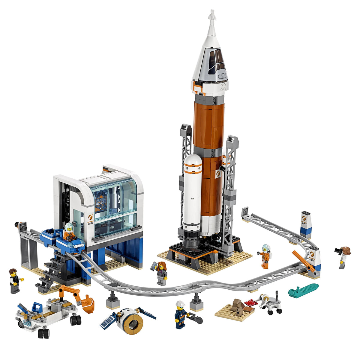 Space Rocket Launch Control with Toy Monorail G5224