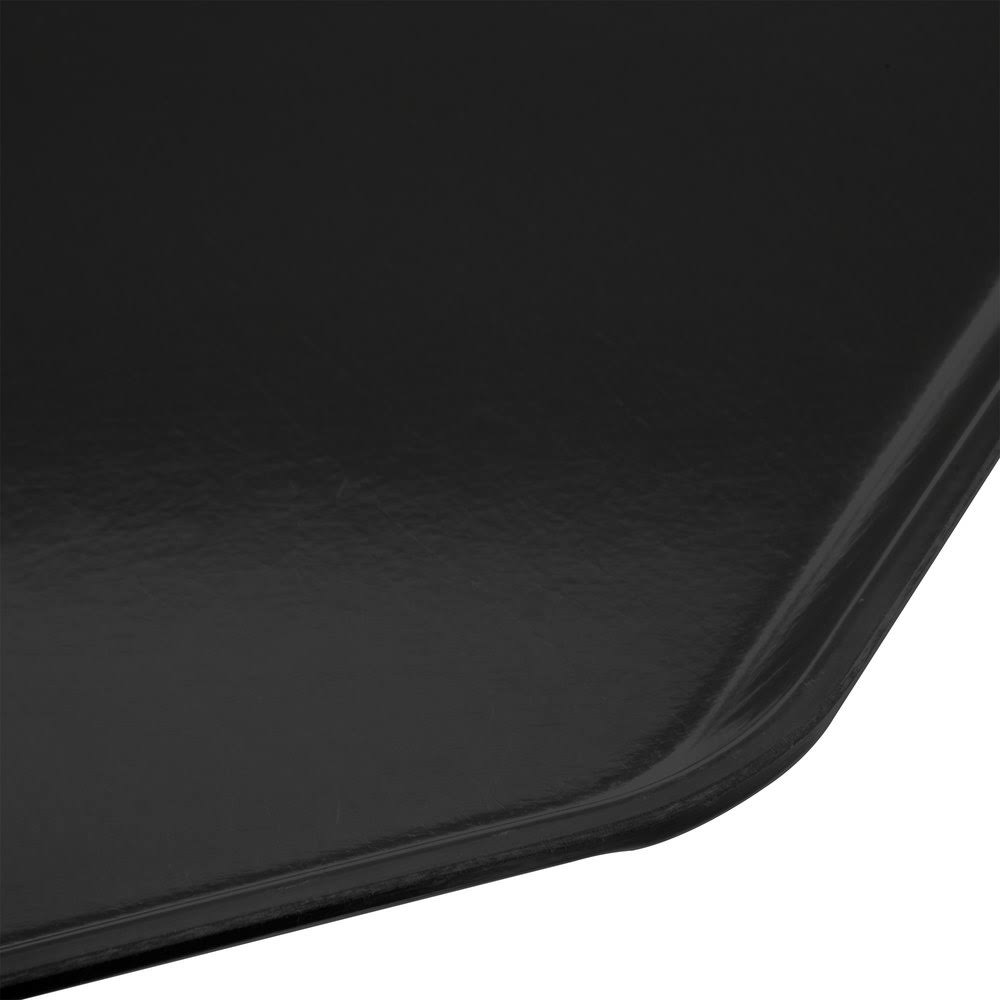 Black Glasteel Fiberglass Trapezoid Tray C1158