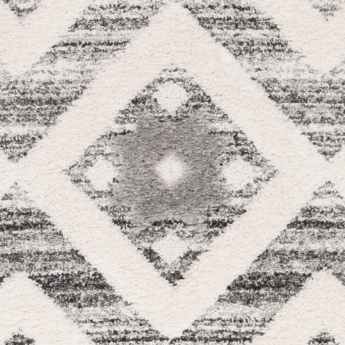 Polypropylene Gray Rug B6801