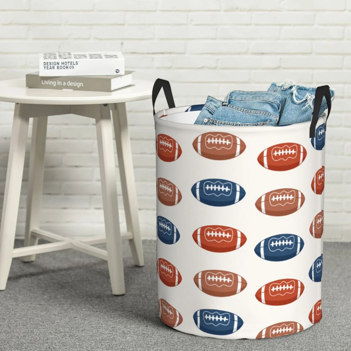 Collapsible 62L Polyester Laundry Basket Q242