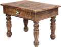 Solid Mango Wood Hand Carved Puja Shrine Altar Table U877
