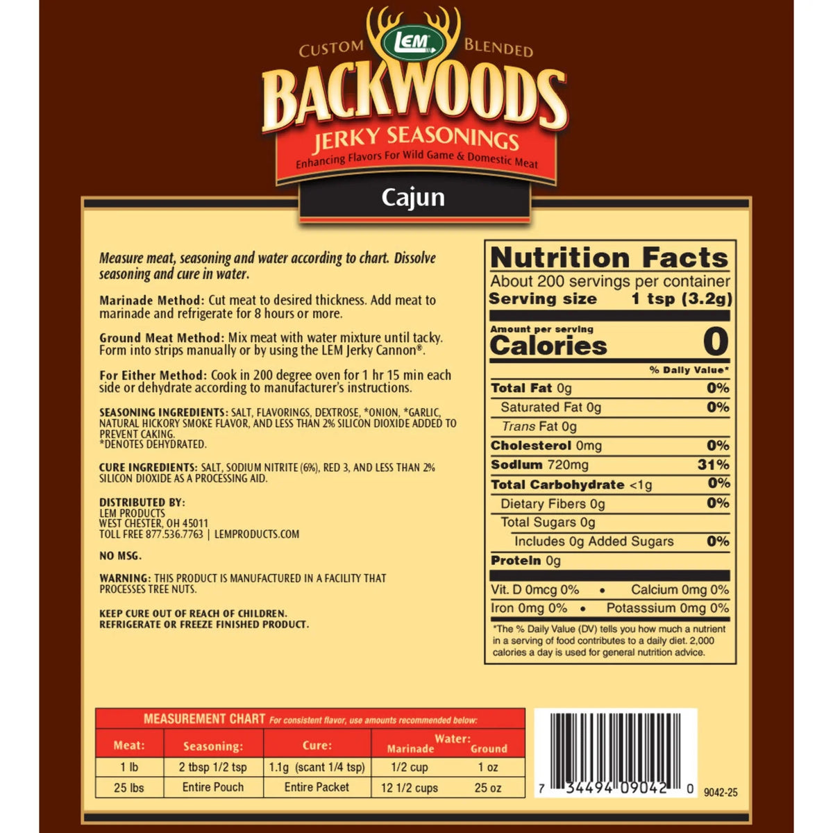 Cajun Jerky Seasoning O40139