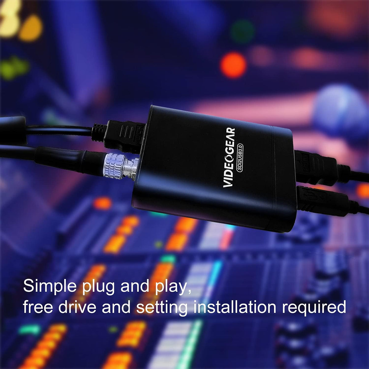 Game Capture Device SDI/HDMI to USB 3.0 with HDMI Loop Output F558